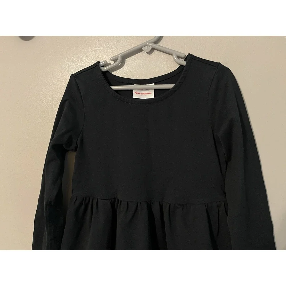 Hanna Andersson Ballet Dancers Dress Ballerina Pockets‎ Girl's Size 6-7 Black